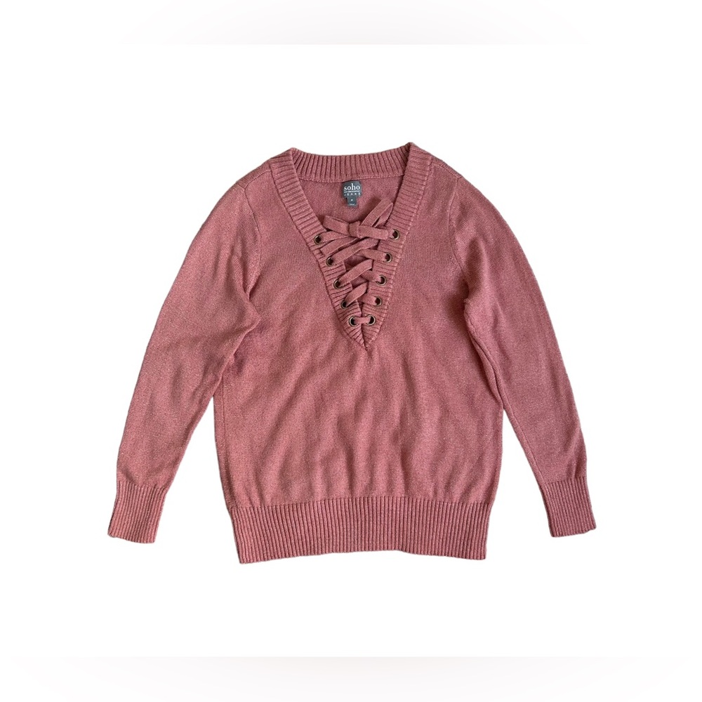 NY&Company Pink Shimmery Knit Sweater